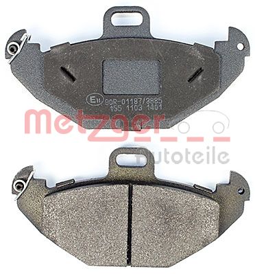 METZGER 1170554 Bremsbelagsatz, Scheibenbremse